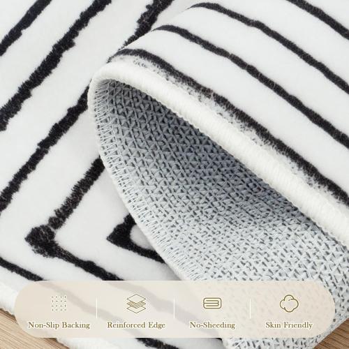 LIVEBOX Washable Area Rug 8x10 - Modern Area Rugs for Living Room with Non-Slip Backing, Non-Shedding Indoor Carpet for Bedroom Dining Room Home Office