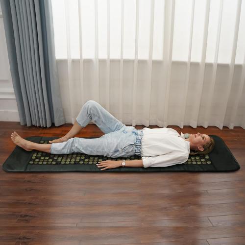 UTK 70'' x 24'' Full Body Quantum Wave Far Infrared Heating pad, 5X Pain Relief, FSA-HSA Eligible Weighted Mat with Magnets Stone, Jade & Tourmaline, Hotter to 159℉, 4H Auto-Off, Gift for Women Men