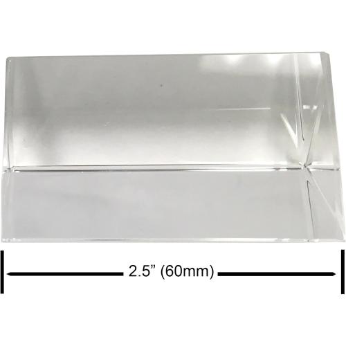 Amlong Crystal 2.5 inch Optical Glass Triangular Prism for Teaching Light Spectrum Physics and Photo Photography Prism, 60mm
