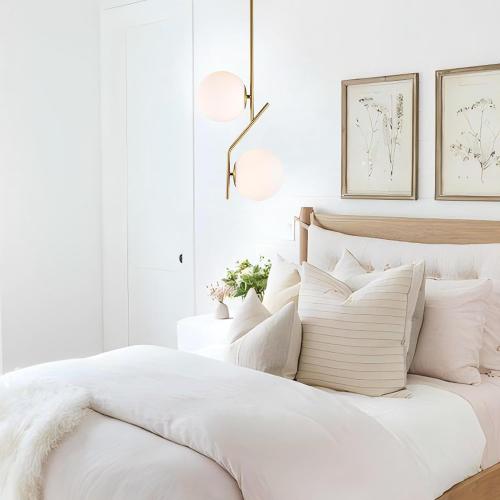 7.1 Inch Frosted White Glass Globe Lamp Shade with 2.56 Smooth Opening (No Lip) Milk Glass Ball Lampshade Cover Opal Sphere Shade Chandelier Light Fixture for Wall Sconce Pendant Light Table Lamp