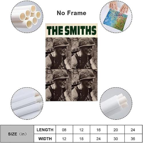 FENZHAZI Band Poster The Smiths Meat Is Murder Music Album Cover Poster Wall Art Decor Canvas Print 12x18inch(30x45cm)