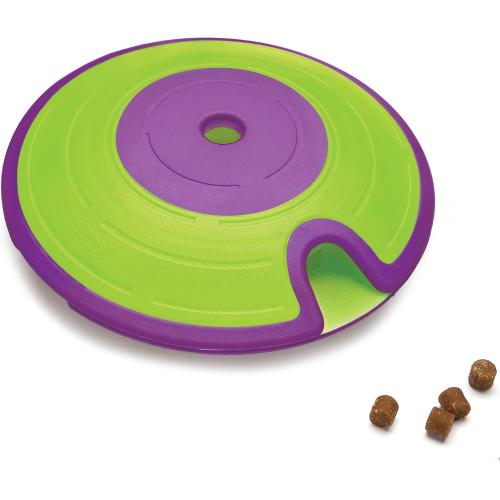 Outward Hound by Nina Ottosson Dog Treat Maze Dog Puzzle Enrichment Toy, Level 2 Intermediate, Green