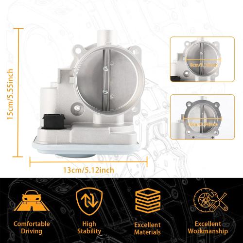 Electronic Throttle Body Assembly Fit for Chrysler Aspen Dodge Dakota Durango Ram 1500 Viper Jeep Commander Grand Cherokee SRT Viper 4.7L 8.4L V8 V10, Replace Part # S20188 53032837AA‼️light dirt‼️