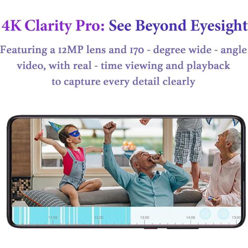 Black Hidden Camera Mini Camera, Small Camera Spy Hidden Cameras for Home Indoor Use. Spy Cam with Night Vision and Motion Detection |Baby Monitor WiFi Wireless K3