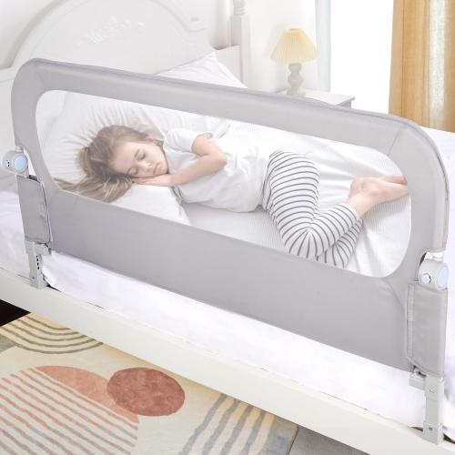 Baby Bed Rail Guard for Toddlers - 47 Toddler Bed Side Rails for Twin, Full, Queen Bunk Size Bed Swing Down Bedrail Extral Tall Child Safety Side Railing Guards for Kids