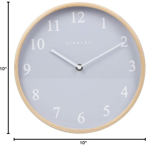 Findley Nursery Clock, 10 inch Kids Wall Clock, Modern Wall Clock, Wall Clocks for Bedrooms, Clocks for Bedroom Wall Decor, Cute Clock, Wall Clock for Kids, Clock for Kids Room, Cute Wall Clock Kids