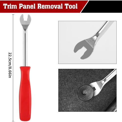 TOOLEAGUE 5Pcs Joint CV Boot Clamp Pliers Set,Hose Clamp and Clic-R Type Pliers,Auto Trim Removal Tool with Storage Bag for Car ATV UTV