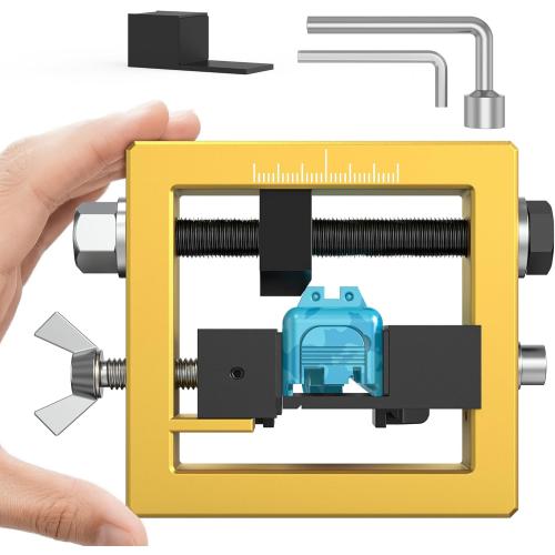 SporGain Pistol Sight Pusher Tool with Heavy-Duty Design Compatible with Glock 19/43 and Similar Models, Fits Square Slides for Rear Sight Removal and Adjustment, Gold