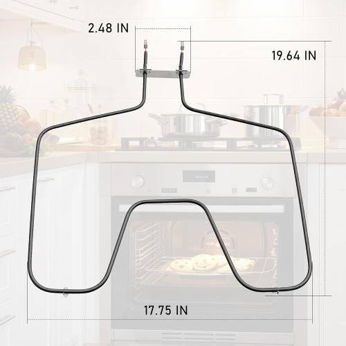 WB44T10010 Oven Element Replacement fit for GE-Spectra,Oven Element fit for KEN.MORE 911 Oven Bottom Heating Element,164D3871P001 JBS55WK2WW JBP67BH1WH JBP64WB4WW JBP64BH2WH JBP62DM2BB prime&swift