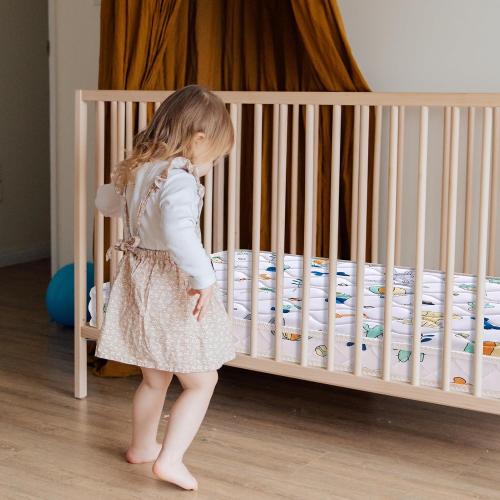 38 x 24 x 4 Mini Crib Mattress - Firm Support and Comfort Premium Foam,Noiseless and Odorless,Hypoallergenic Mini Crib Mattress,Fits Mini and Portable Cribs,Dual Sided with Soft Breathable Fabric