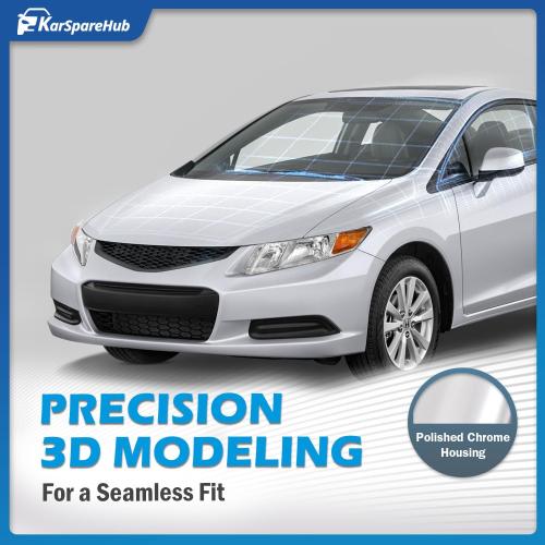 Headlights Assembly for 2012-2015 Honda Civic 4Dr Sedan, for 2012-2013 Honda Civic 2Dr Coupe Headlamp Replacement Driver & Passenger Side