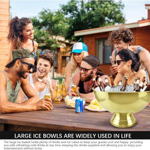 12L Large Stainless Steel Ice Bucket
