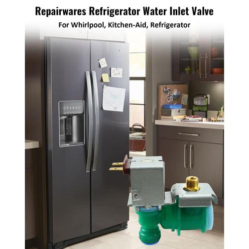 K-78282 W10394076 Refrigerator Water Inlet Valve Compatible with Whirlpool/Sears Kenmore/Maytag/KitchenAid/Jenn-Air, Replaces W10865826 PS11738056