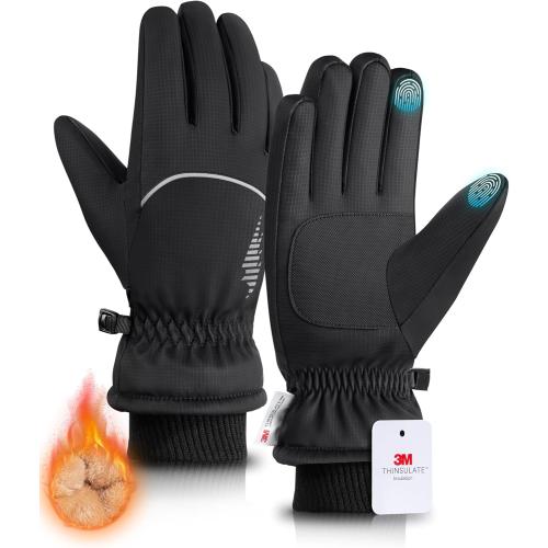 rivmount Winter Gloves Women Men, Thermal Ski Gloves for Cold Weather with Warm, Waterproof, Touchscreen for Running, Skiing