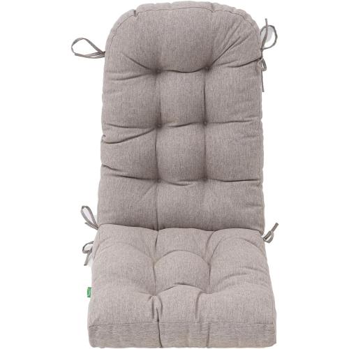 Adirondack Chair Cushion, High Back Patio Outdoor Seat Chair Cushion 49x20in -Tan/Taupe