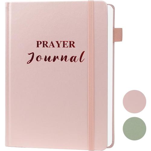 Pink Prayer Journal for Woman - 60 Weeks Bible Journal with Prompts, Verse