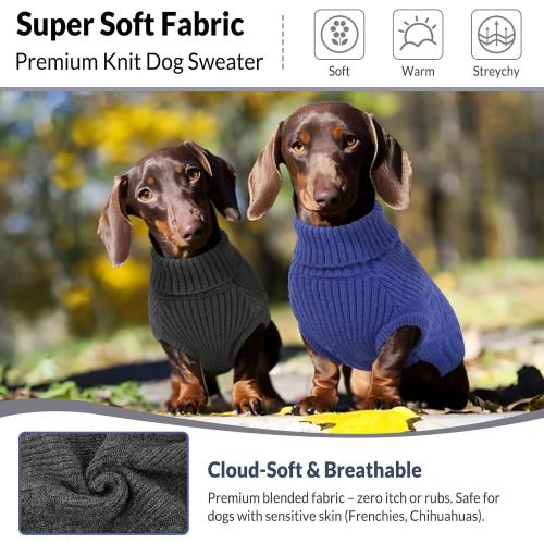 Dog Sweater Pullover, Cable Knit Dog Christmas Sweater, Dogs Sweaters for Small Medium Large Dogs with Harness Hole,Puppy Sweaters Boy Or Girl(Grey XL)