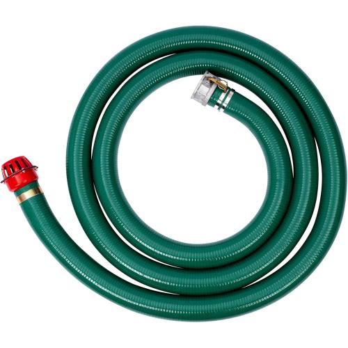 Discharge Hose Pump Kit Includes3 x 50' Blue PVC Backwash Hose & 3 x 20' Green PVC Suction Hose with Aluminum Camlock Fittings, Steel Hole Suction Strainer and Cam and Groove Adapter