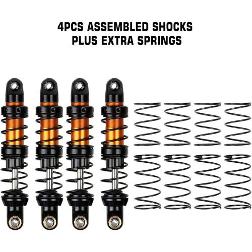 INJORA RC Shock Absorber 4pcs RC Damper for 1/10 RC Crawler Car Axial SCX10 90046 AXI03007 TRX4 TRX6 (70mm)