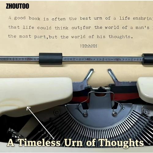 Vintage Mechanical English Typewriter with Original Carrying Case - Smooth Keys for Easy Typing - Manual Typewriter Ideal for Writers, Collectors, and Office Use