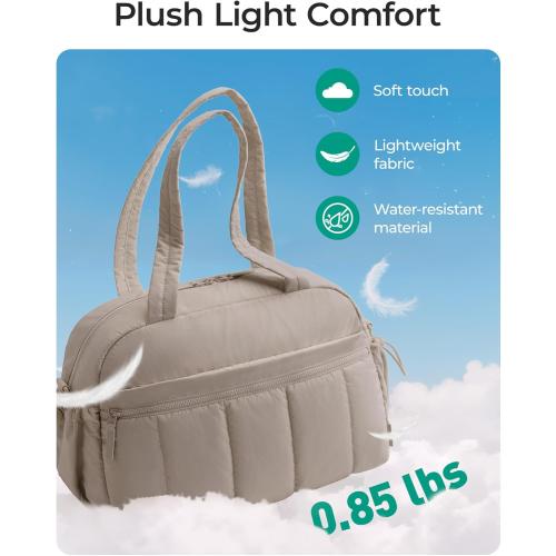 BAGSMART Gym Bag for Women, Duffle Bag for Travel with Wet Pocket, Lightweight Carry on Weekender Duffel, Water Resistant