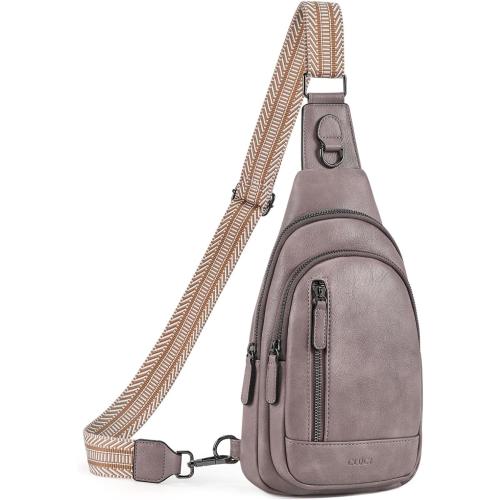 CLUCI Crossbody Bags for Women Men,Leather Sling Bag Cross Body Backpack for Woman Gifts for Women Birthday Unique