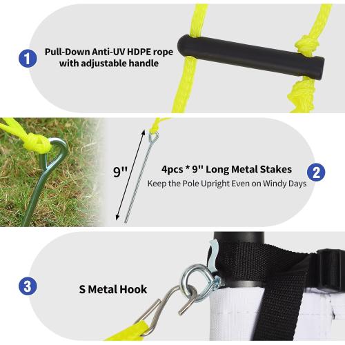 Outdoor Professional Volleyball Net Set for Backyard Beach with Adjustable Heavy Duty Poles, Durable Net, PU Volleyball & Pump, Carry Bag