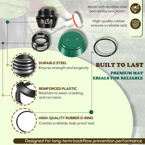 1/2 - 3/4 Top Half Repair Kit for PVB4A, 4A00407 Poppet and Bonnet Parts Kit Replacement for Apollo Conbraco, Compatible with 4A504A2F, 4ALF504A2F Pressure Vacuum Breaker