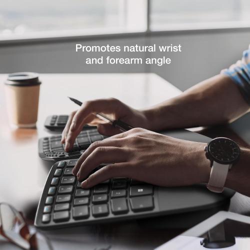 dirty, needs cleaning, Sculpt Ergonomic Keyboard – Designed by Microsoft – Split Keyset Design, Palm Rest, Contoured Layout, One-Touch Windows Button, AES 128-Bit Encryption, Includes Separate Number Pad – Black