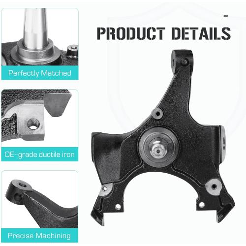 2 Drop Spindles Lowering Kit Fit for GMC C1500 C2500 1988-1998, C1500 2500 Suburban 1992-1999, for Chevy Tahoe Yukon 1995-1999, Fits 2WD 1.25 Rotors Truck SUV Front Suspension