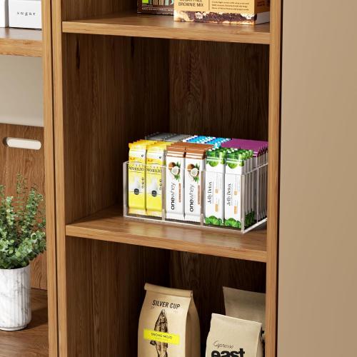 Clear Makeup Brush Holder Organizer Acrylic 6-Slots Cosmetic Brushes Storage Organizer for Vanity Countertop