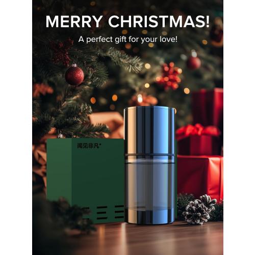 Ceeniu Smart Car Air Freshener, New Car Smell, Larger 135ml Capacity, Long-Lasting 6-Month Fragrance, Auto On/Off, Quiet Operation, Stylish Ambient Light, Premium Scent for Men, CF3 Pro Diffuser