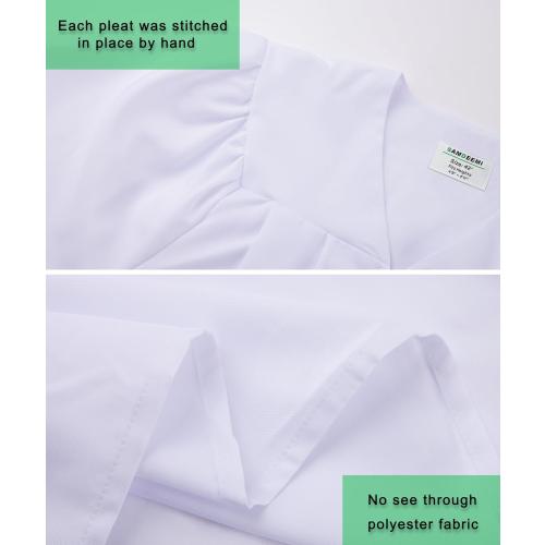 SAMDEEMI Unisex Size 42 White Adult  Matte 2026 Graduation Gown and Cap Set with Tassel for High School and College Bachelor 12 Colors
