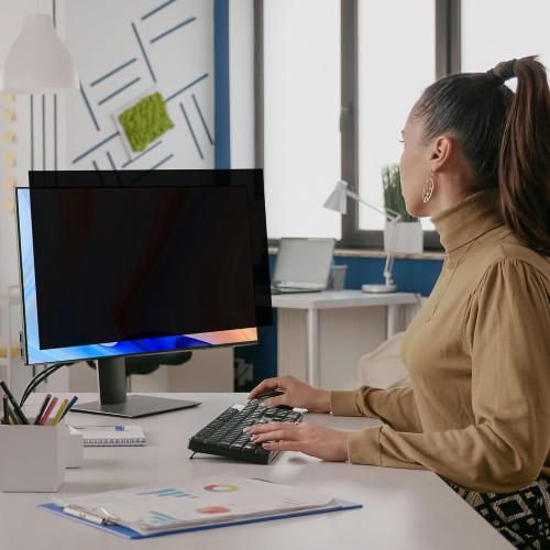 TINTED SCREEN Computer Privacy Screen, 27 Inch Privacy Screen for Monitor, Anti-Glare & Privacy Filters, Easy Installation, Screen Shield with 16:9 Aspect Ratio