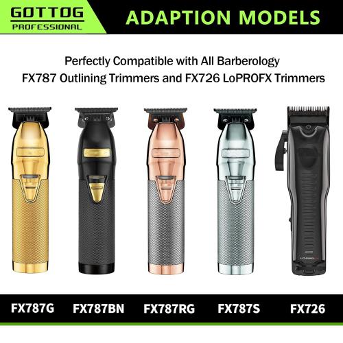 FX707BL Replacement Blades for All FX787 & FX726 Trimmers, GOTTOG FXBLUE Zero-Gapped Replacement Blades Compatible with BaByli*s* Trimmer Blades (FX707BL) - Blue