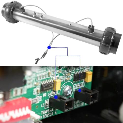 58117 Spa Hot Tub Heater 2in x 2in W/Stud M-7 Heater Assembly fits for Balboa VS, EL, TS, GS, BP Control Systems, 4.0 KW 220V 26-58104-K with Sensor