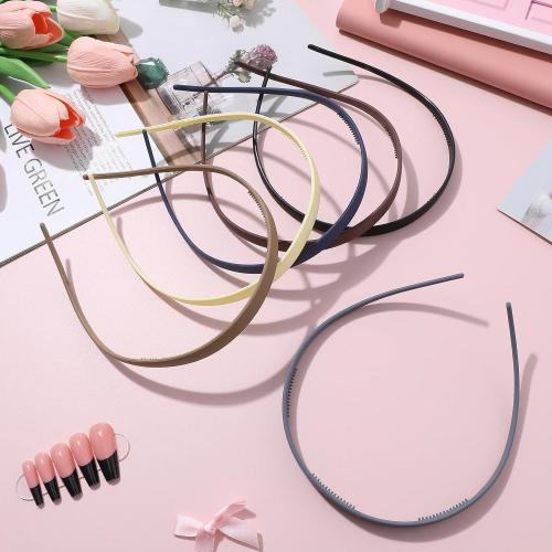STOBAZA 4 Pcs Non-slip Thin Elastic Headbands for Glasses Women Lightweight Plastic Hairbands for Everyday Use with Comfortable Secure Fit in Black White Khaki Dark Blue