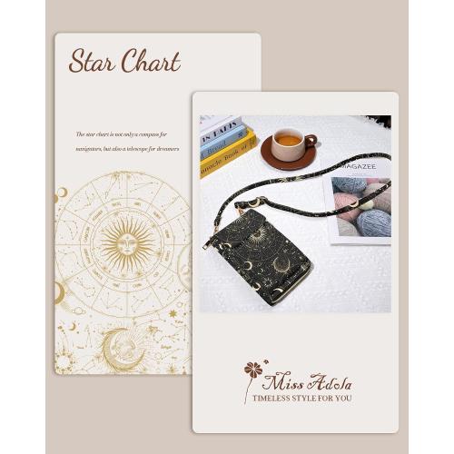 Cute Small Crossbody Purse Cell Phone Bags for Women - Leather Cellphone Wallet Purse with Shoulder Strap