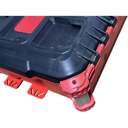 NyVoozy Packout Mounting Plate, Metal Base for Milwaukee Toolboxes, Wall or Floor Mount (2, red)