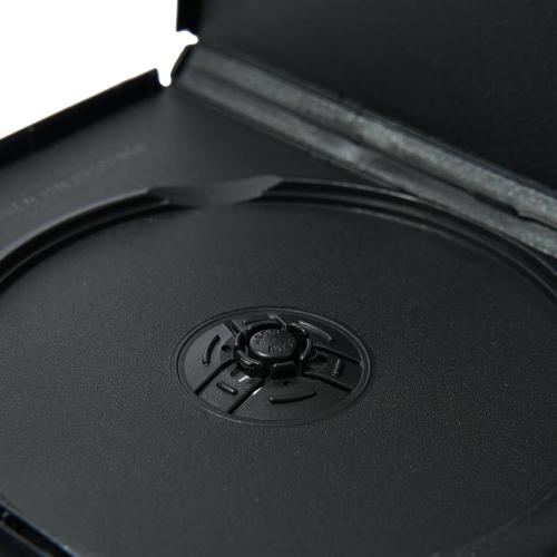 25 Pack Maxtek Standard 14mm Black Signle Disc DVD Cases with Outter Clear Sleeve