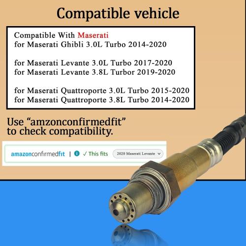 4 Pcs Upstream Downstream O2 Sensor for Maserati 3.0 3.8 Turbo 14-20