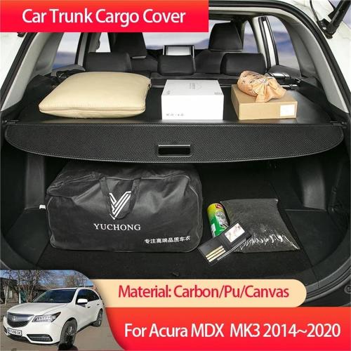 for Acura MDX YD3 YD4 MK3 3th 3Gen 2014~2020 2015 Car Trunk Cargo Cover Luggage Storage Rear Boot Tray Security Shielding Shade(2014-2018)