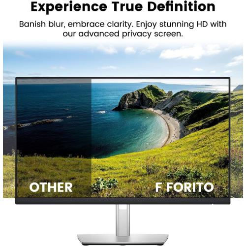 F FORITO 27 Inch 16:9 360°Privacy Screen Protector for Computer Monitor, Removable Eye Protection Anti Blue Light Anti Glare Computer Screen Privacy Shield for All 27 Widescreen Monitors