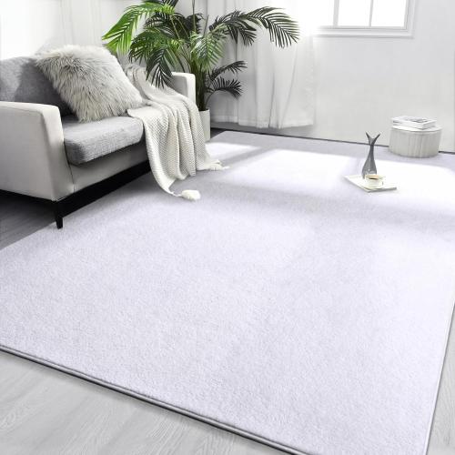 Area Rugs for Bedroom Living Room, 5x8 White