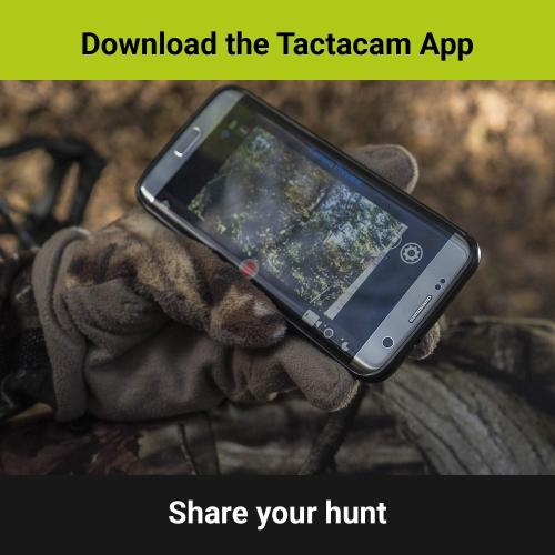 TACTACAM Solo WiFi Hunting Action Camera - Hunter Package - Includes Bow Stabilizer, Gun Mount and Under Scope Rail Mount