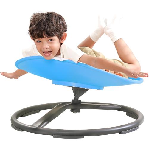 BABAMU Spinning Chair for Autistic Kids, Sensory Swivel Chair, 220LBS Weight Capacity, Autism Sensory Products, Autism Toys, Sensory Toy (Blue, Egg)
