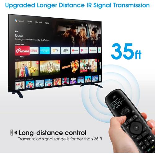 SofaBaton U2 Universal Remote Control with APP, Long Range Infrared, All in One Remote Control, Compatible with Smart TVs/DVD/STB/Projector/Streaming Players/Blu-ray