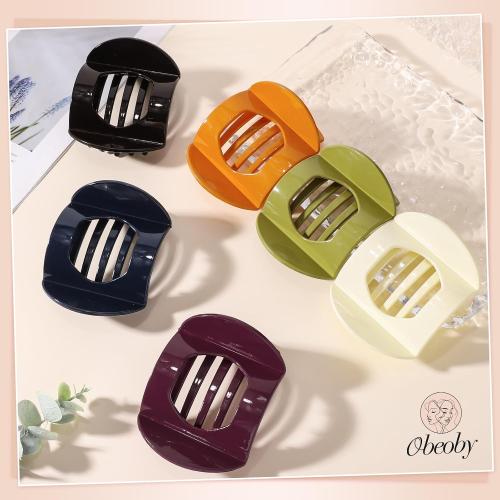 obeoby 6 Pcs Flat Hair Claw Clips For Women Girls, French Barrettes Set