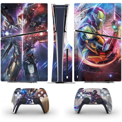 PEYANZ Vinyl Skin Compatible with PS5 Slim (Disc Edition) | HD Print, Scratch Resistant, Bubble-Free Application