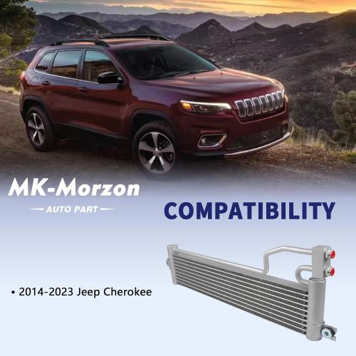 Transmission Oil Cooler Compatible with 2014-2023 Jeep Cherokee Replaces# 68165900AE 68165900AD